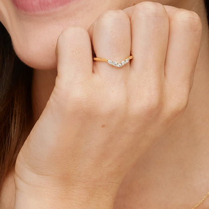 Camille Contoured Lab Diamond Ring (1/5 ct. tw.)