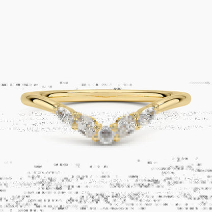 Camille Contoured Diamond Ring (1/5 ct. tw.)