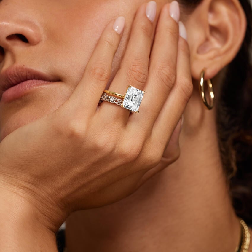 Celtic Knot Lab Diamond Ring