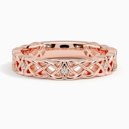 Celtic Knot Lab Diamond Ring