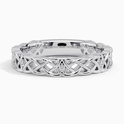 Celtic Knot Lab Diamond Ring
