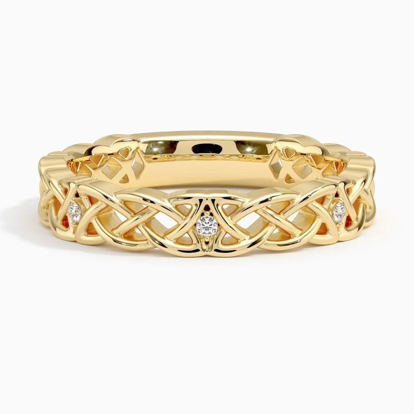 Celtic Knot Lab Diamond Ring