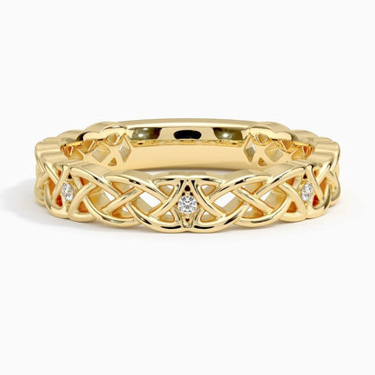 Celtic Knot Lab Diamond Ring