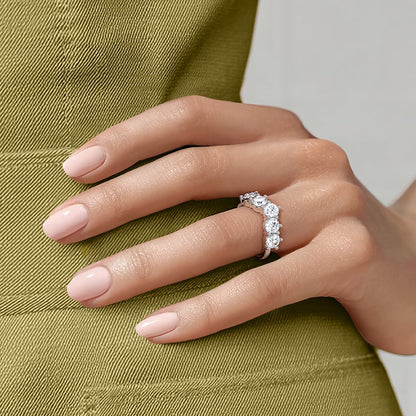 Genevieve Contoured Lab Diamond Ring