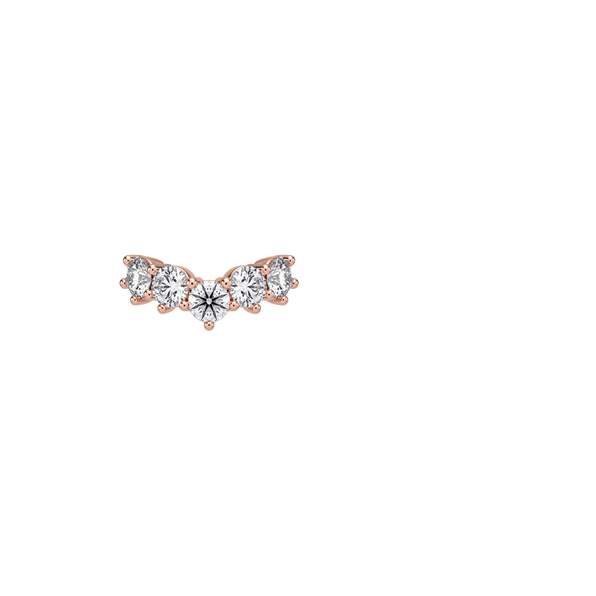 Genevieve Contoured Diamond Ring