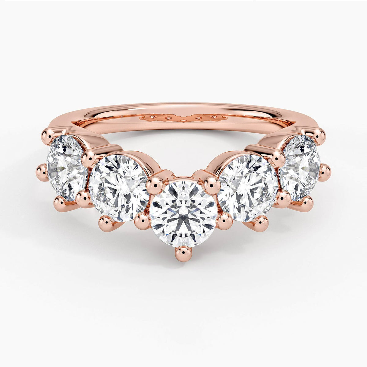 Genevieve Contoured Diamond Ring