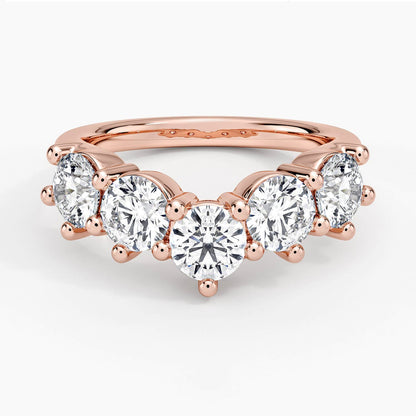 Genevieve Contoured Diamond Ring