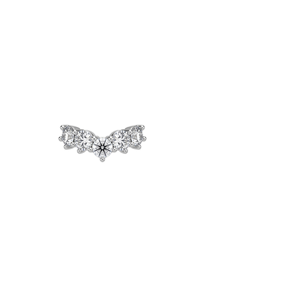 Genevieve Contoured Diamond Ring