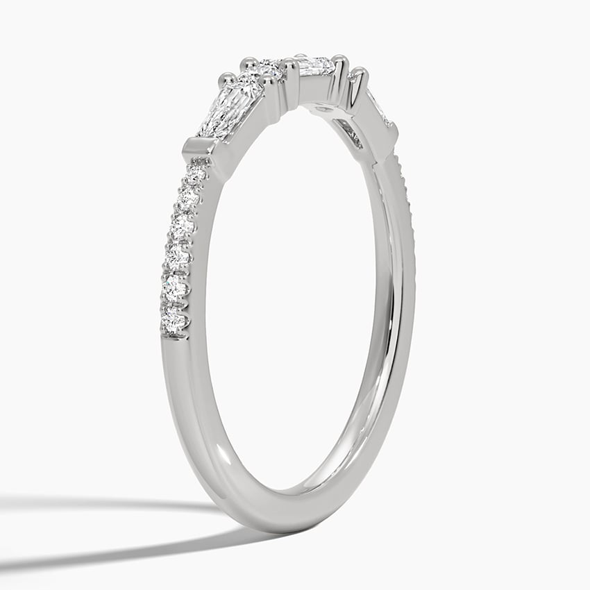 Aneesa Baguette and Round Diamond Ring
