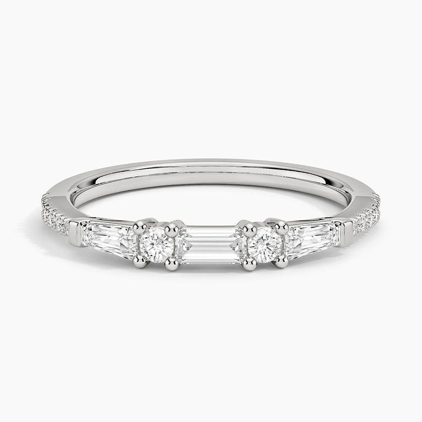 Aneesa Baguette and Round Diamond Ring