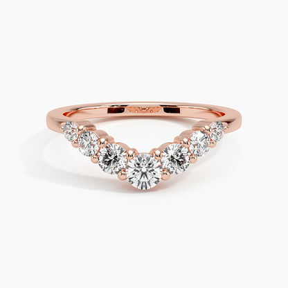 Emilie Seven Stone Contour Lab Diamond Ring (1/2 ct. tw.)