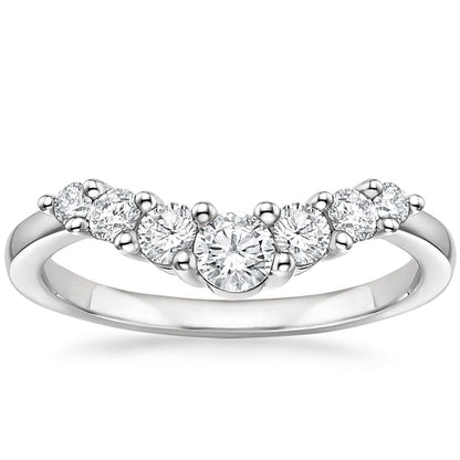 Emilie Seven Stone Contour Diamond Ring (1/2 ct. tw.)