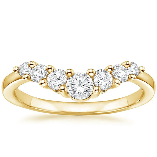 Emilie Seven Stone Contour Diamond Ring (1/2 ct. tw.)