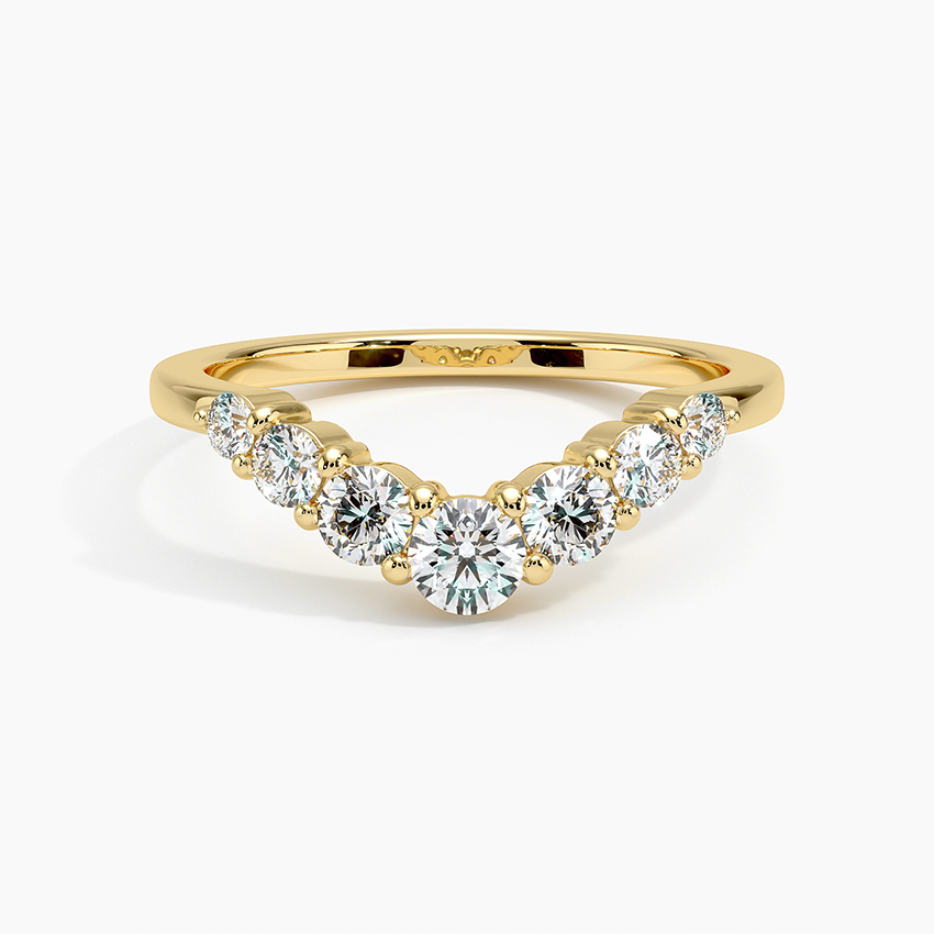 Emilie Seven Stone Contour Lab Diamond Ring (1/2 ct. tw.)