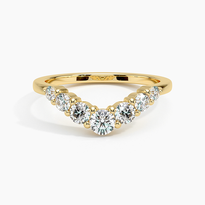 Emilie Seven Stone Contour Lab Diamond Ring (1/2 ct. tw.)