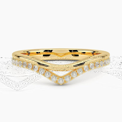 Mara Double Contoured Diamond Ring