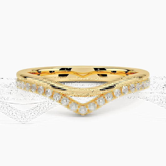 Mara Double Contoured Diamond Ring
