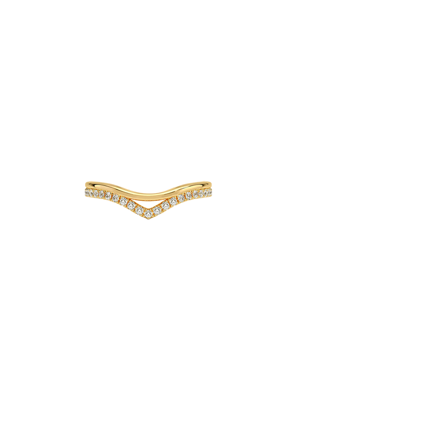 Mara Double Contoured Diamond Ring