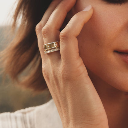 Petite Lina Baguette Diamond Ring
