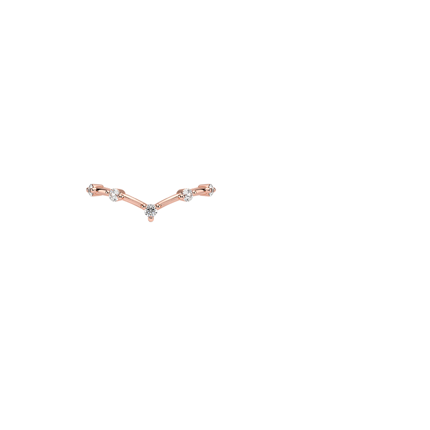 Aimee Contour Lab Diamond Ring
