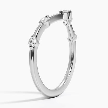 Aimee Contour Lab Diamond Ring