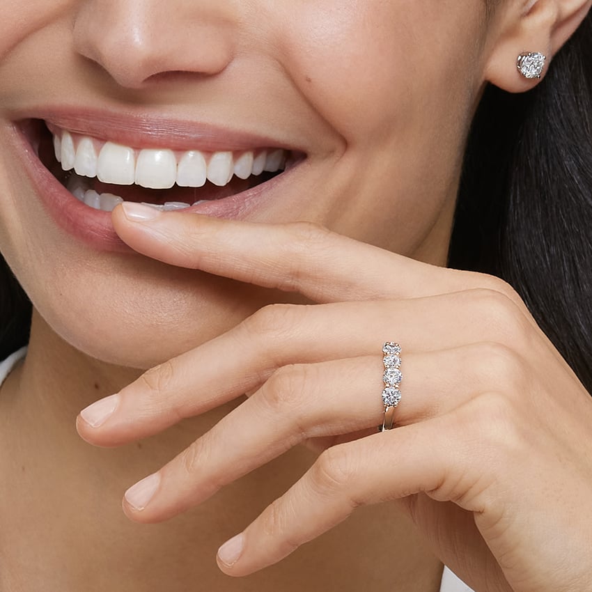 Round Five Stone Lab Diamond Ring (1 1/2 ct. tw.)