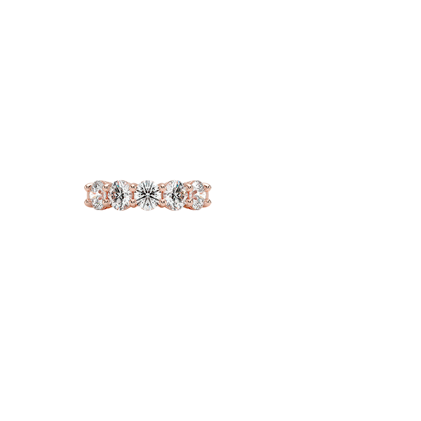 Round Five Stone Lab Diamond Ring (1 1/2 ct. tw.)
