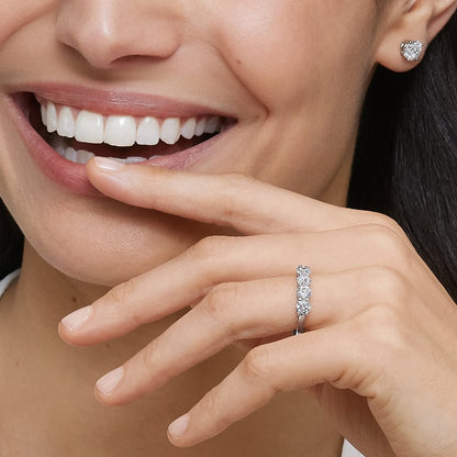 Round Five Stone Lab Diamond Ring (1 1/2 ct. tw.)