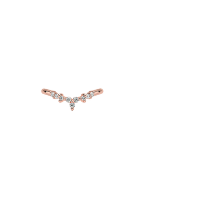 Melody Contoured Diamond Ring (1/8 ct. tw.)