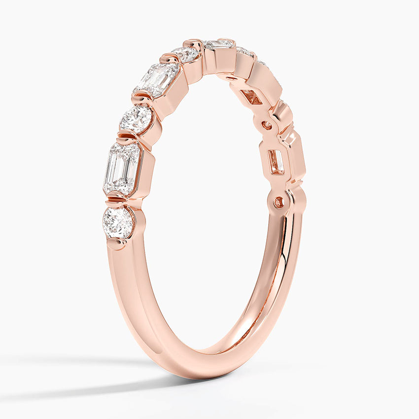 Kensington Emerald Cut and Round Diamond Ring (1/2 ct. tw.)