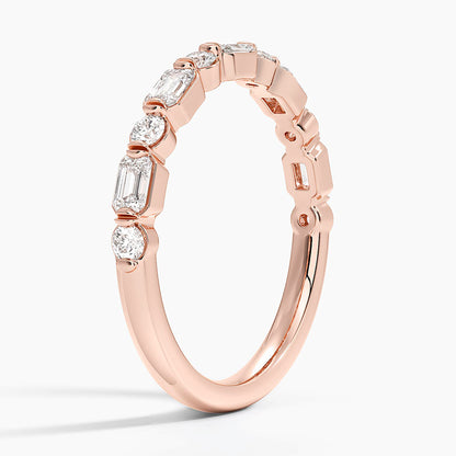 Kensington Emerald Cut and Round Diamond Ring (1/2 ct. tw.)