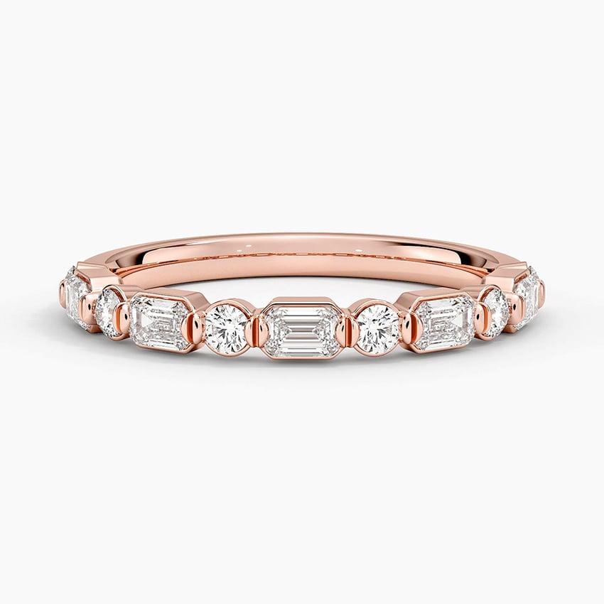 Kensington Emerald Cut and Round Diamond Ring (1/2 ct. tw.)