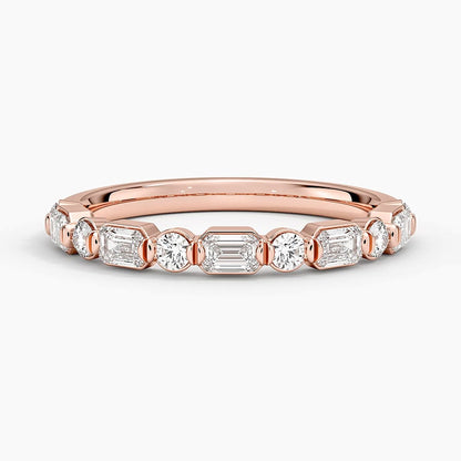Kensington Emerald Cut and Round Diamond Ring (1/2 ct. tw.)