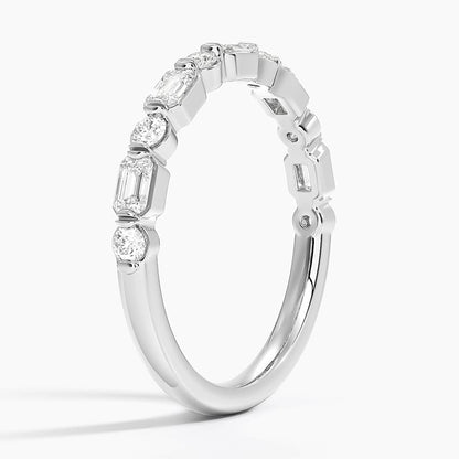 Kensington Emerald Cut and Round Diamond Ring (1/2 ct. tw.)