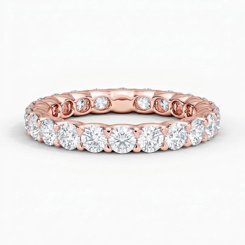 Low Profile Round Eternity Diamond Ring (2 ct. tw.)