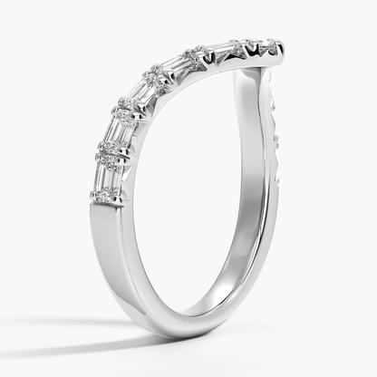 Nathalie Emerald-Cut and Asscher Lab Diamond Contour Ring (2/3 ct. tw.)