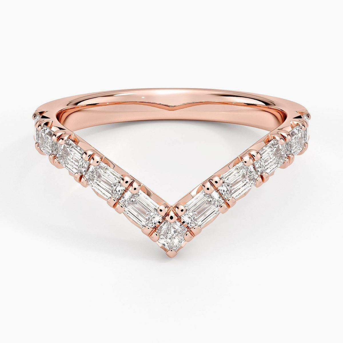 Nathalie Emerald-Cut and Asscher Diamond Contour Ring (2/3 ct. tw.)