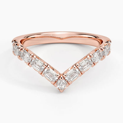 Nathalie Emerald-Cut and Asscher Diamond Contour Ring (2/3 ct. tw.)