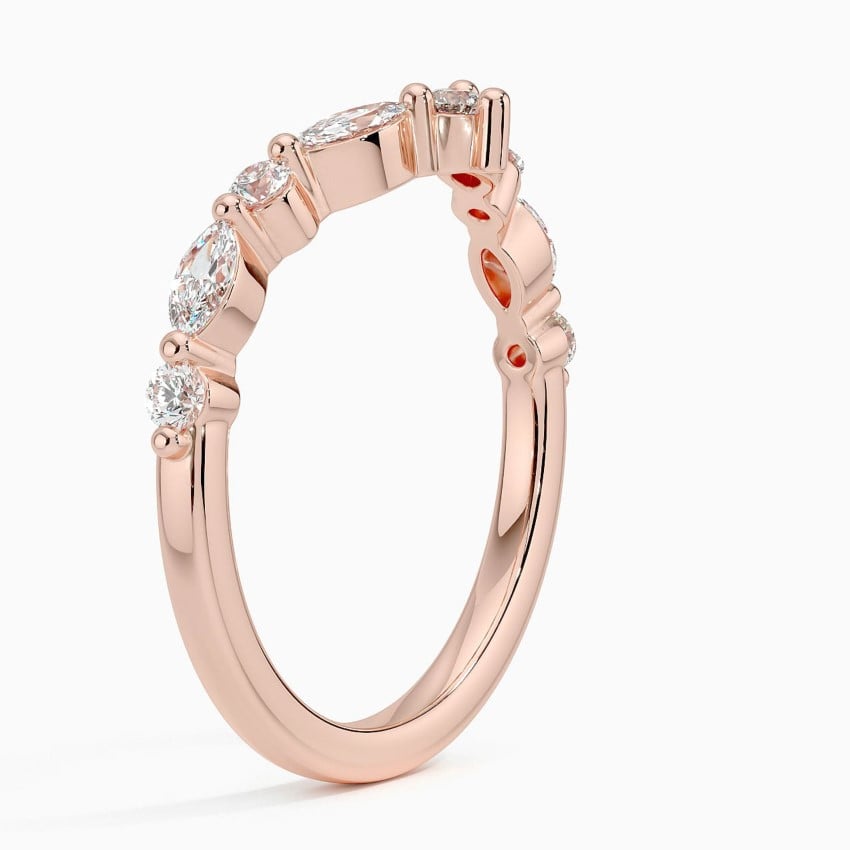Curved Versailles Lab Diamond Ring