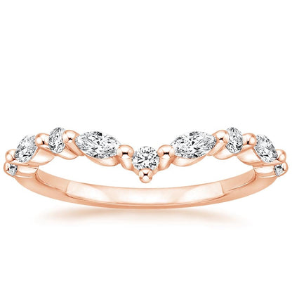 Curved Versailles Diamond Ring