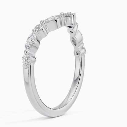 Curved Versailles Lab Diamond Ring