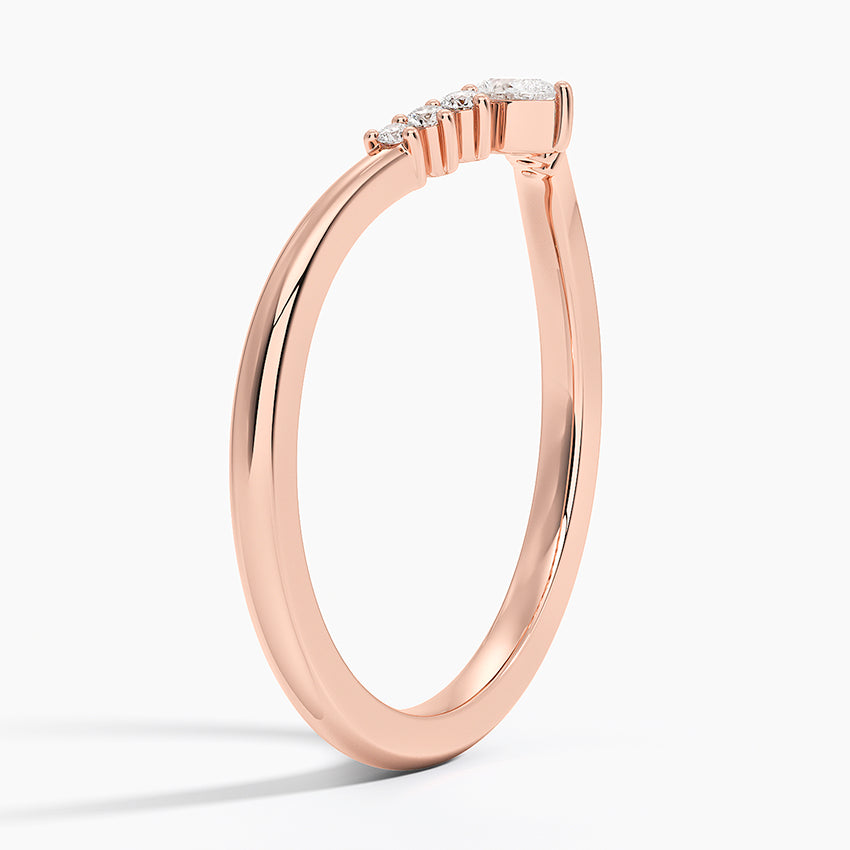 Petite Lunette Contour Diamond Ring (1/10 ct. tw.)