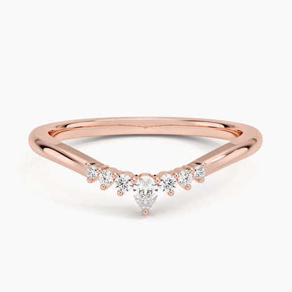 Petite Lunette Contour Diamond Ring (1/10 ct. tw.)