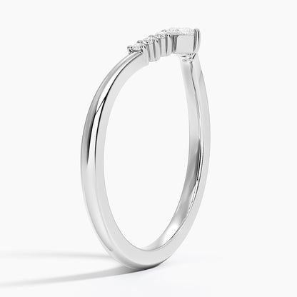 Petite Lunette Contour Diamond Ring (1/10 ct. tw.)