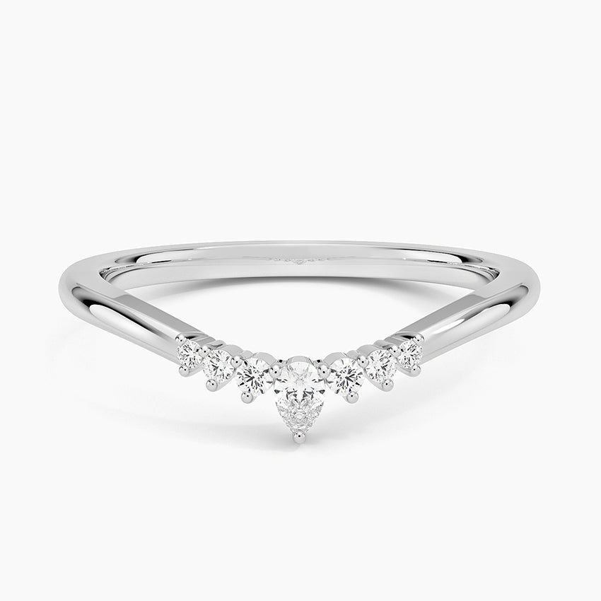 Petite Lunette Contour Diamond Ring (1/10 ct. tw.)
