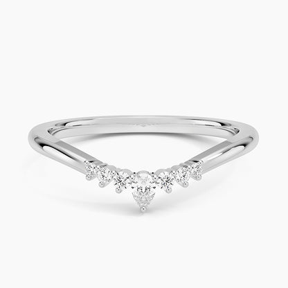 Petite Lunette Contour Diamond Ring (1/10 ct. tw.)