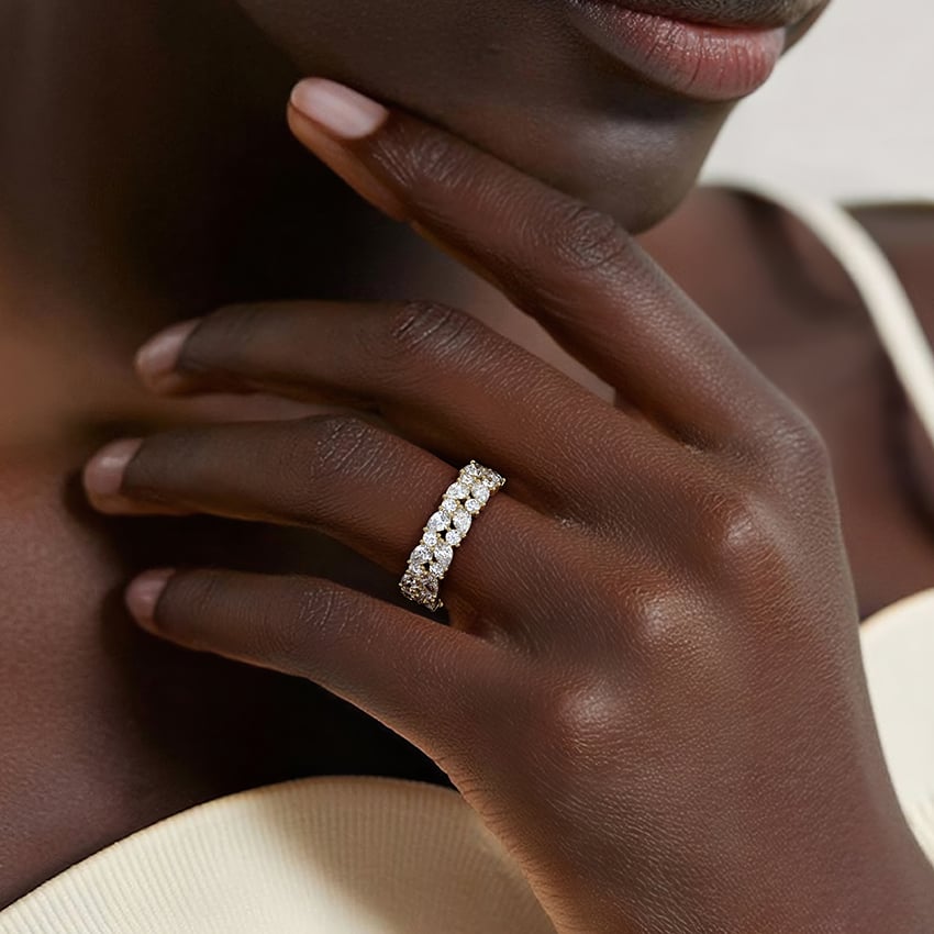 Olivetta Double Row Eternity Diamond Ring