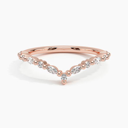 Curved Versailles Lab Diamond Ring