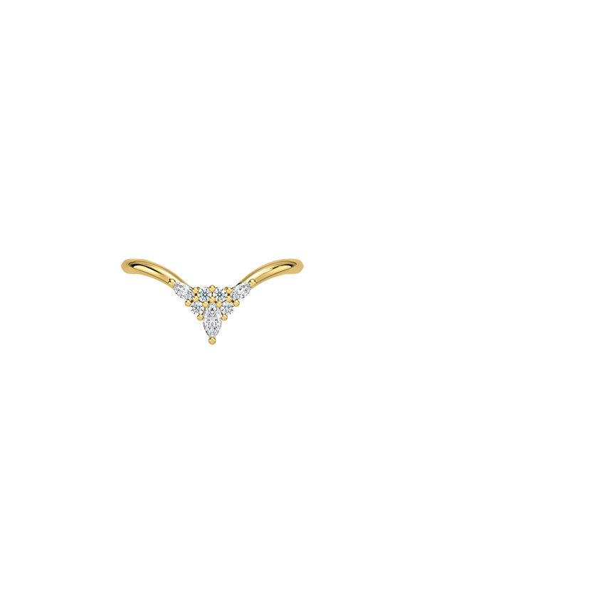 Nadia Contour Diamond Ring