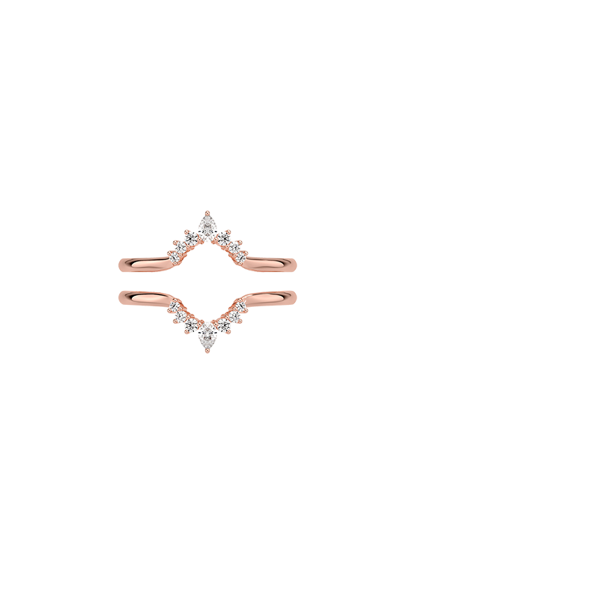 Lunette Diamond Ring Jacket (1/5 ct. tw.)
